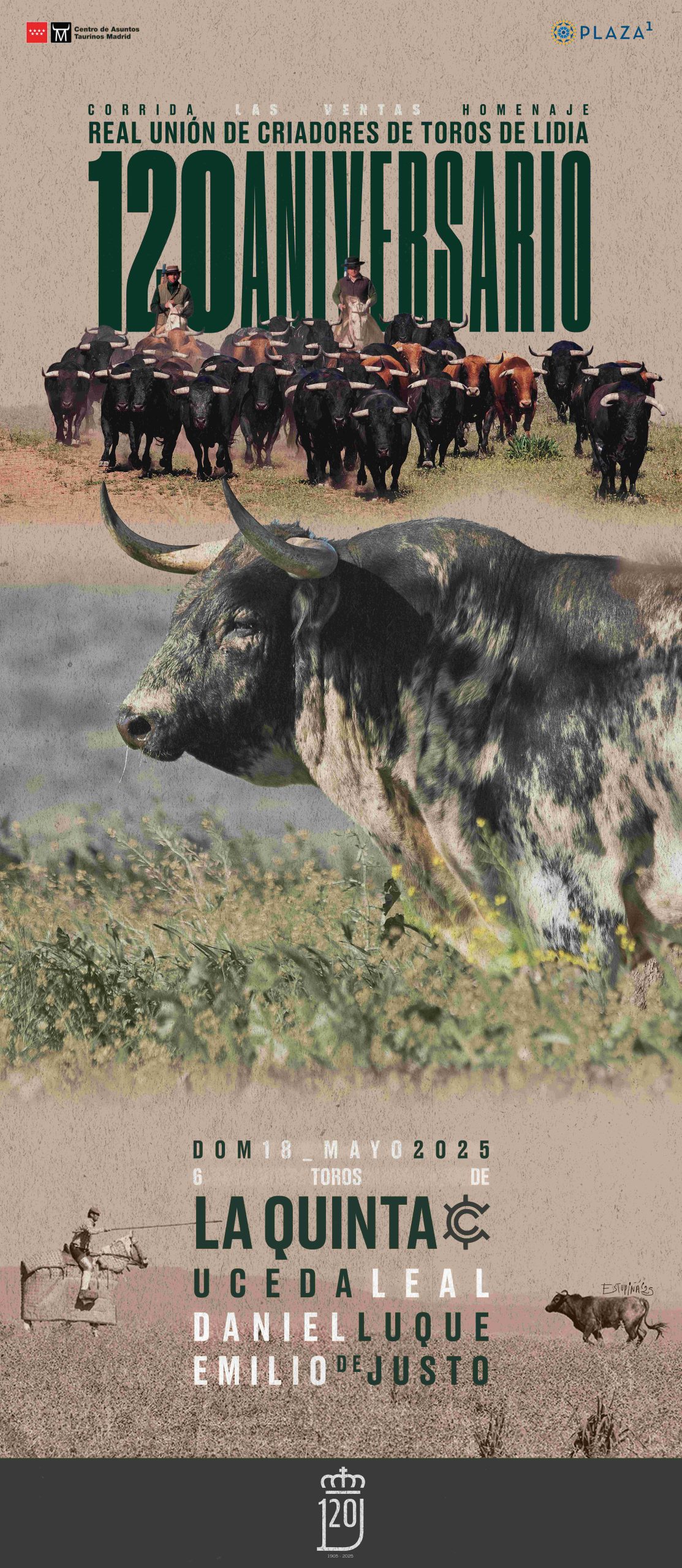 La RUCTL presenta el cartel conmemorativo para la corrida del 120 aniversario en Las Ventas